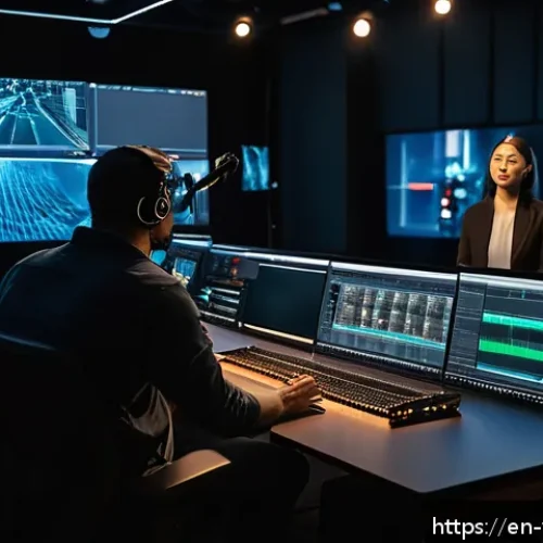 Home 26 영상제작 전문성이 중요한 이유 - A professional video production studio scene featuring a diverse creative team collaborating around ...